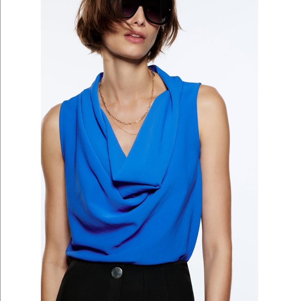 Campaigne Royal Blue Blouse